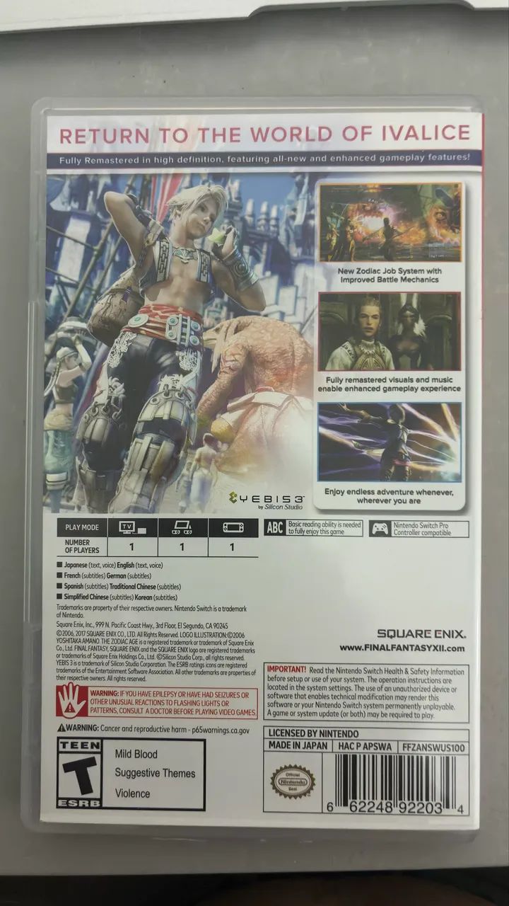 Final Fantasy XII The Zodiac Age Nintendo Switch - Foto 3