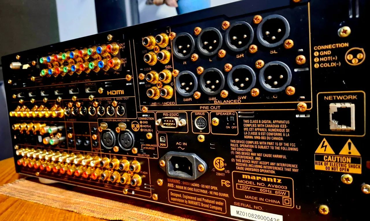 PREAMP PROCESSADOR MARANTZ AV 8003 THX ULTRA2 - Aparelhos de Som