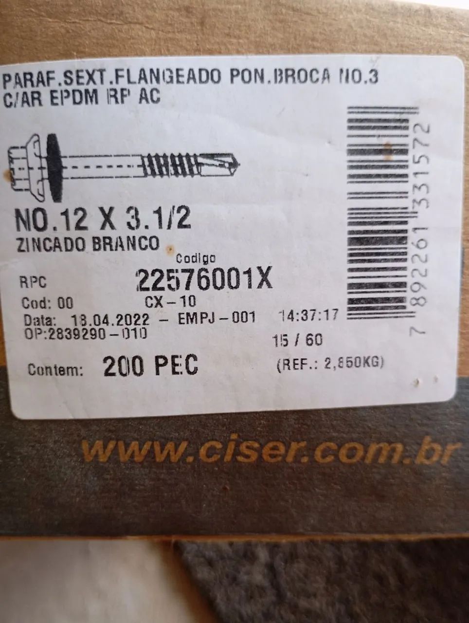 Parafuso pra telha 65580438597122122