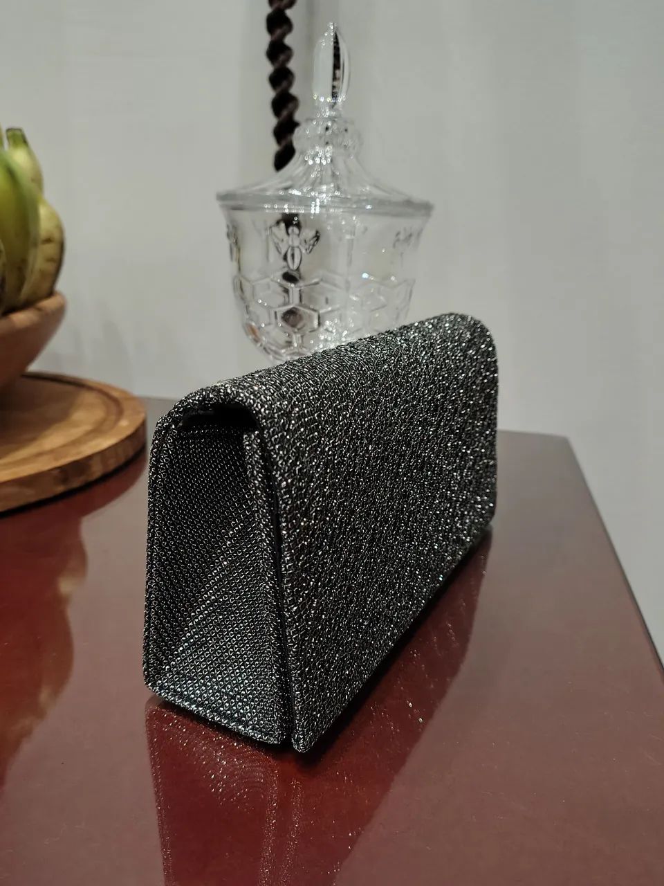 Bolsa de festa ( Prata Chumbo) - Foto 2