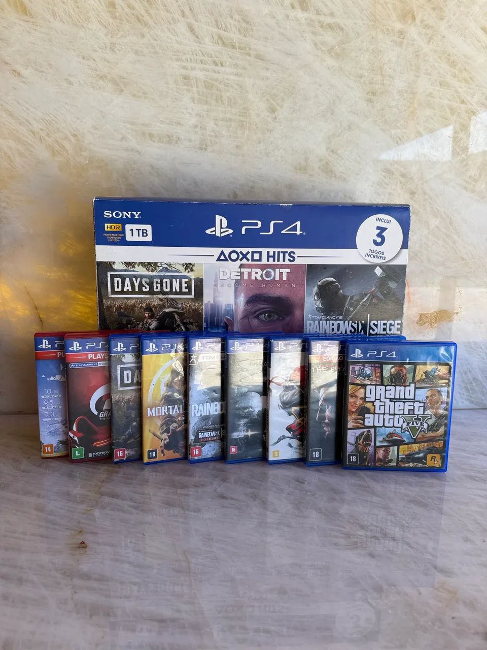 Ps4 1 tera completo sem os controles - Foto 5