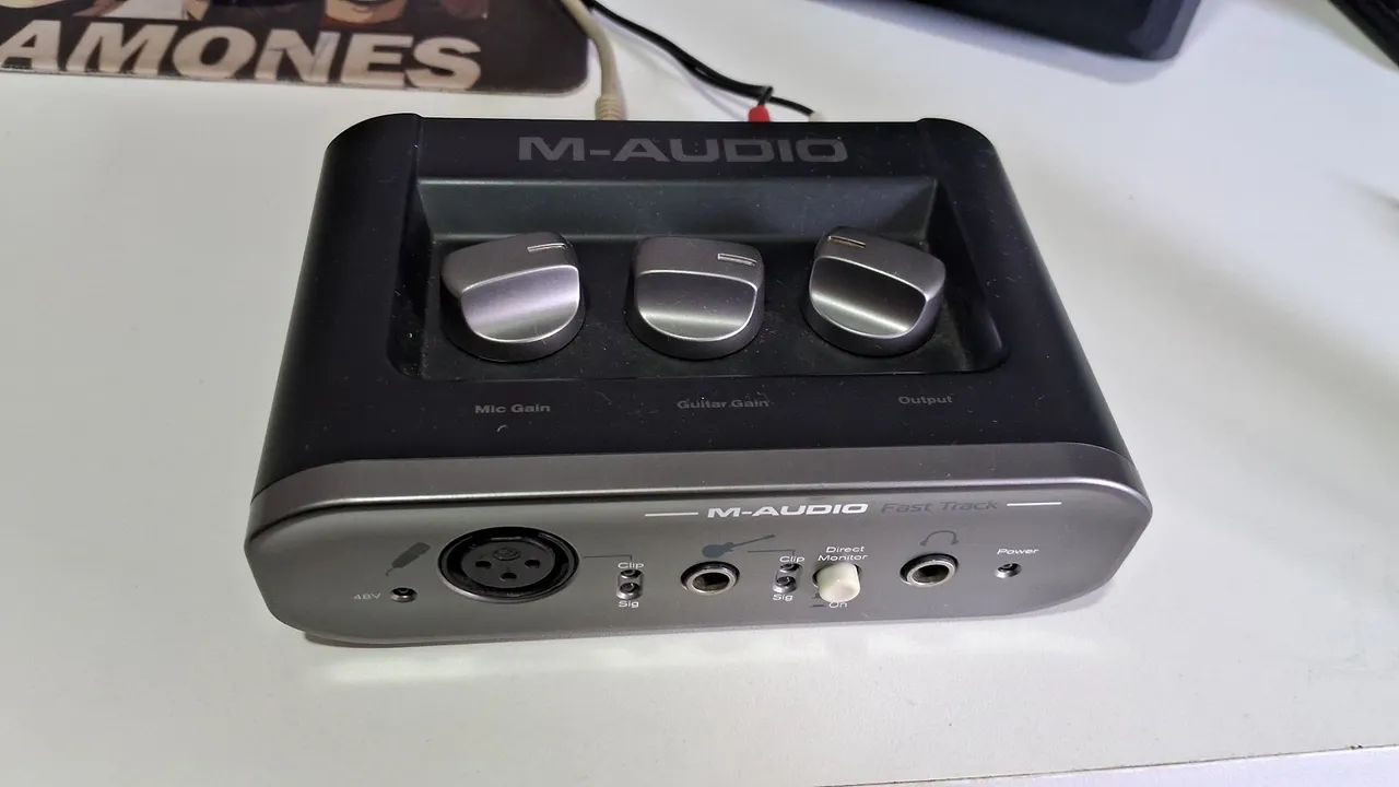 Interface de audio/placa de som usb m-audio