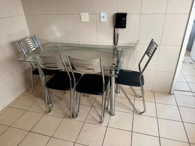 Mesa de cozinha cromada - Foto 2