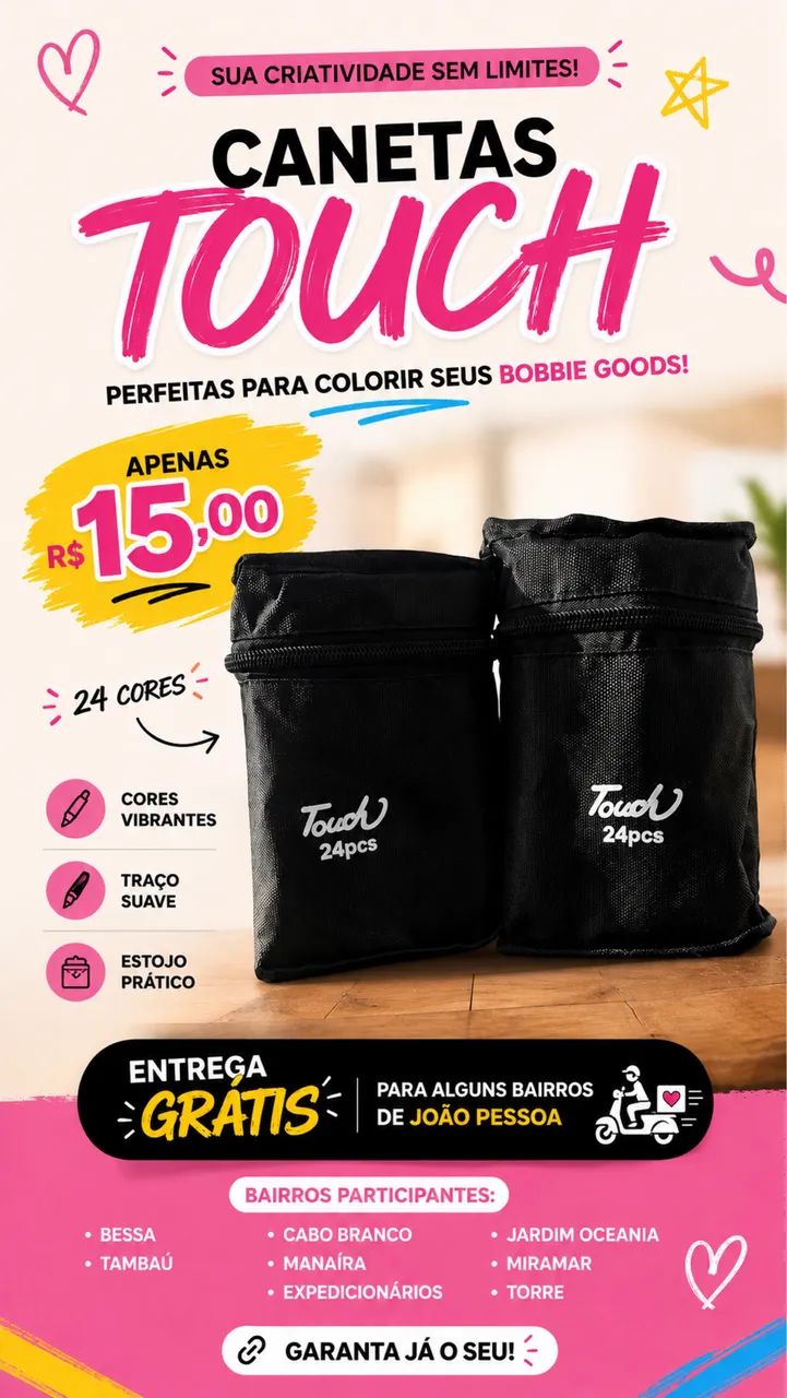 canetas bobbie goods