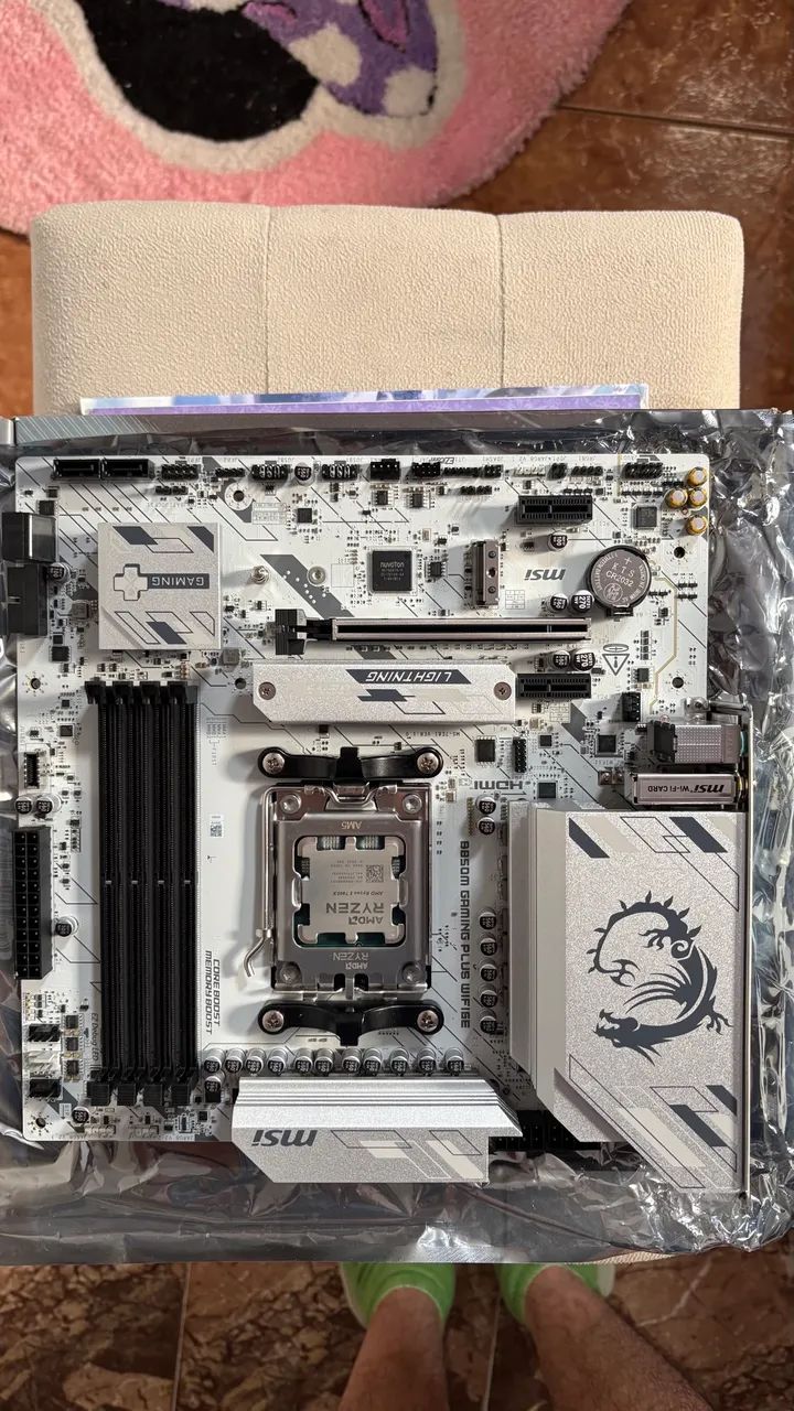 Kit CPU memória placa mãe  - Foto 2