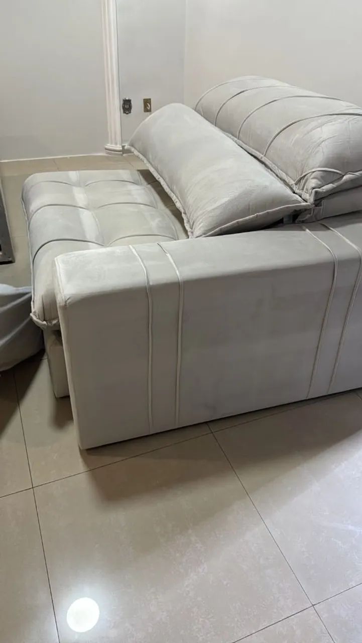 Sofá Cama Off White - Foto 4