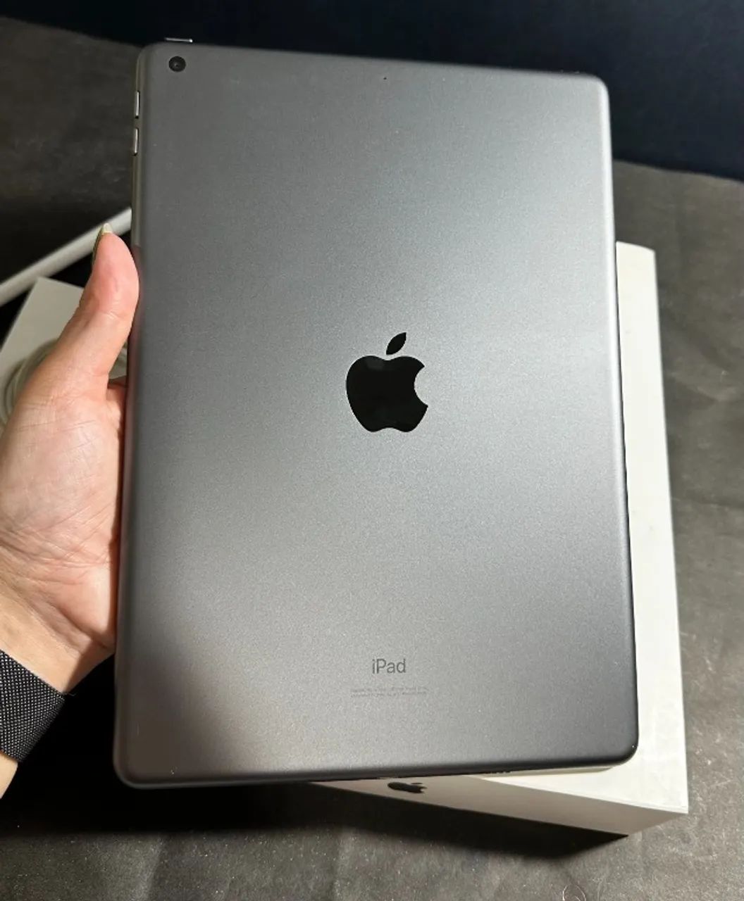 iPad 7ª Geração 32GB Space Gray Completo na Caixa - OLX Pay - Faço Troca e Parcelo 18x  - Foto 5