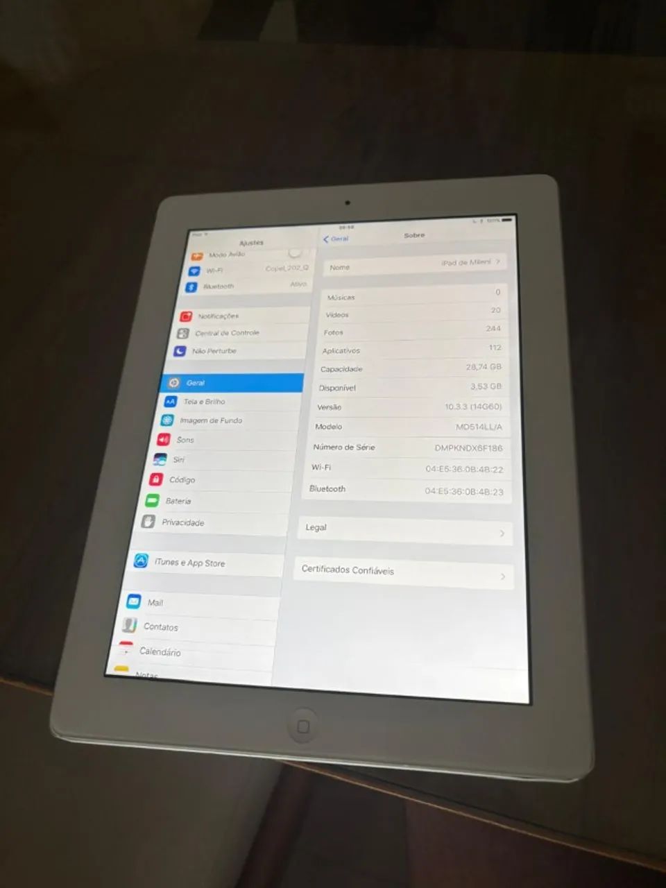 iPad 4ª geração 32 GB Wi-Fi Branco - Foto 3