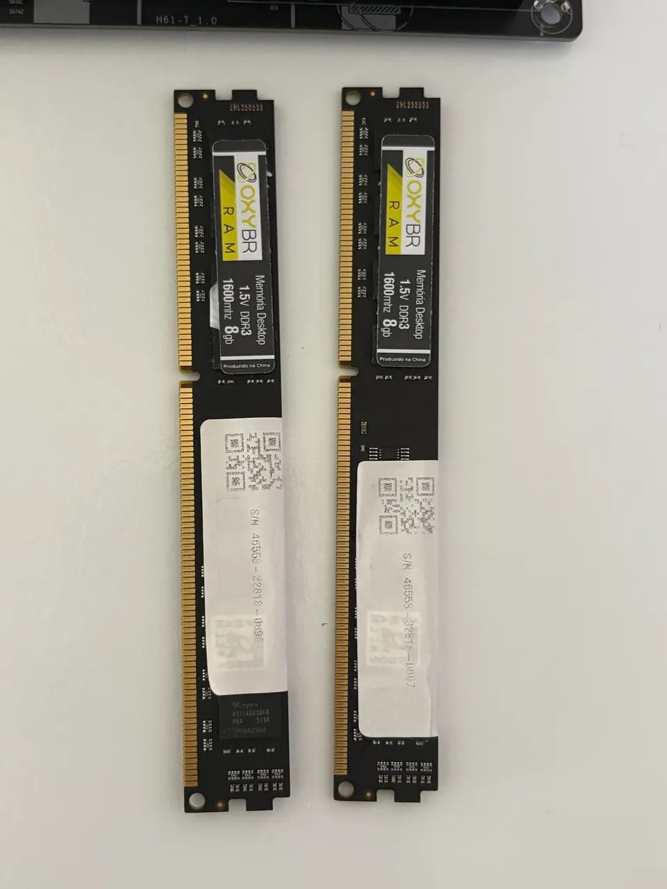 Memória RAM 2x8gb DDR3