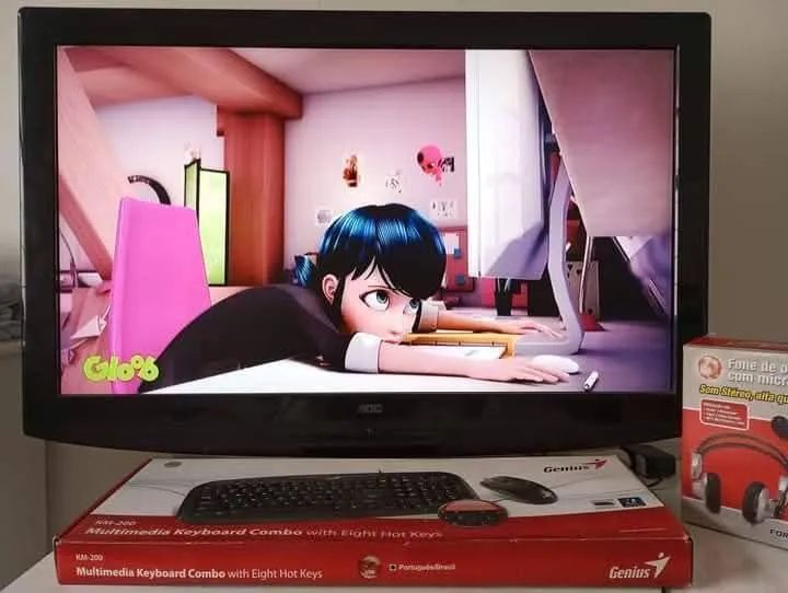 Monitor Game Para PCs Desktop Com TV Integrada Completa Controle e Teclado  - Foto 5