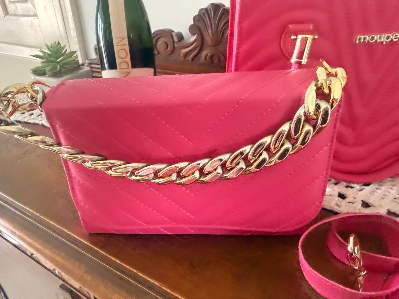 Conjunto duas bolsas rosa - Foto 2