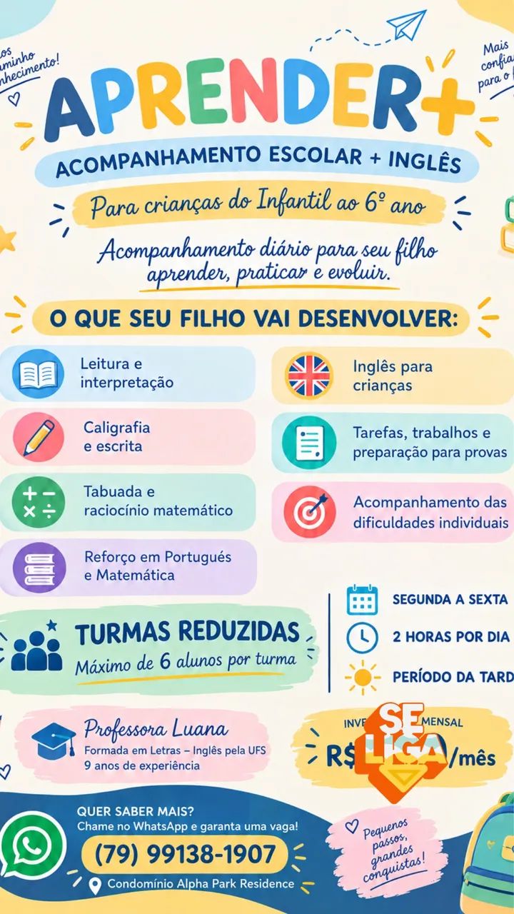 Reforço escolar + Curso de inglês  - Foto 3