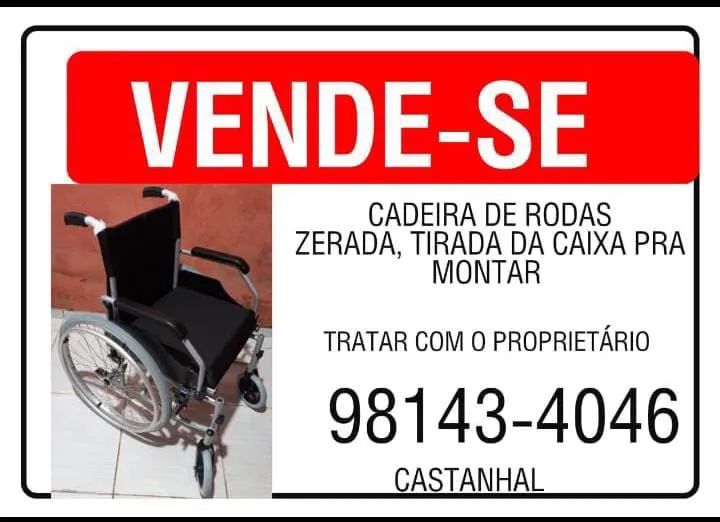 Vende-se Cadeira De Rodas Nova