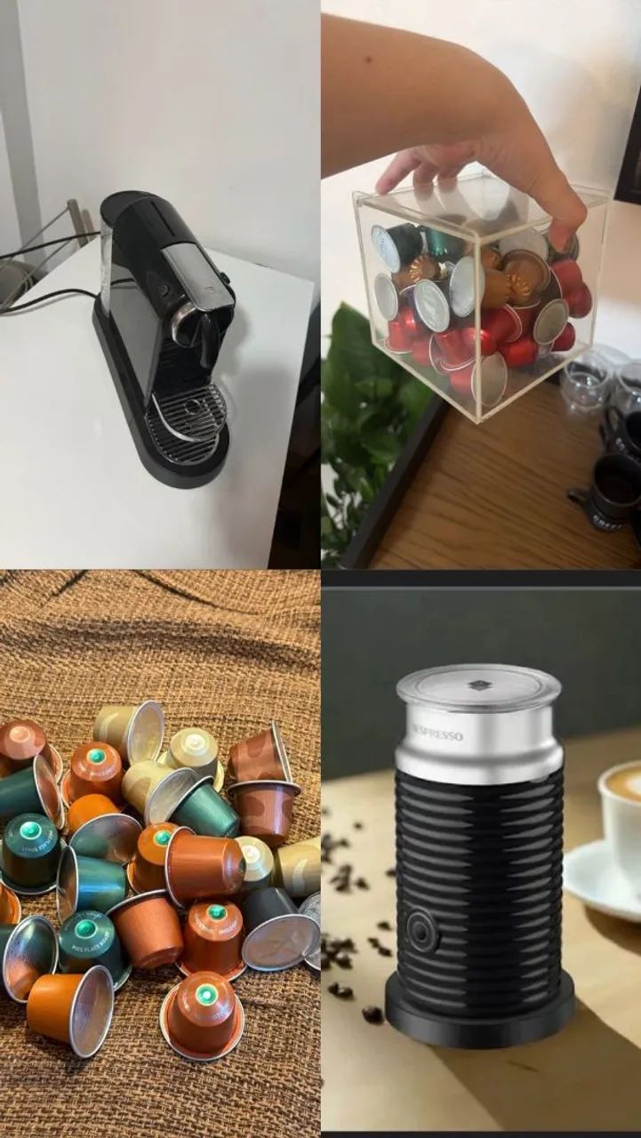 Nespresso  CitiZ preta 220 V+ aeroccino 3 preta 220v  - Foto 5