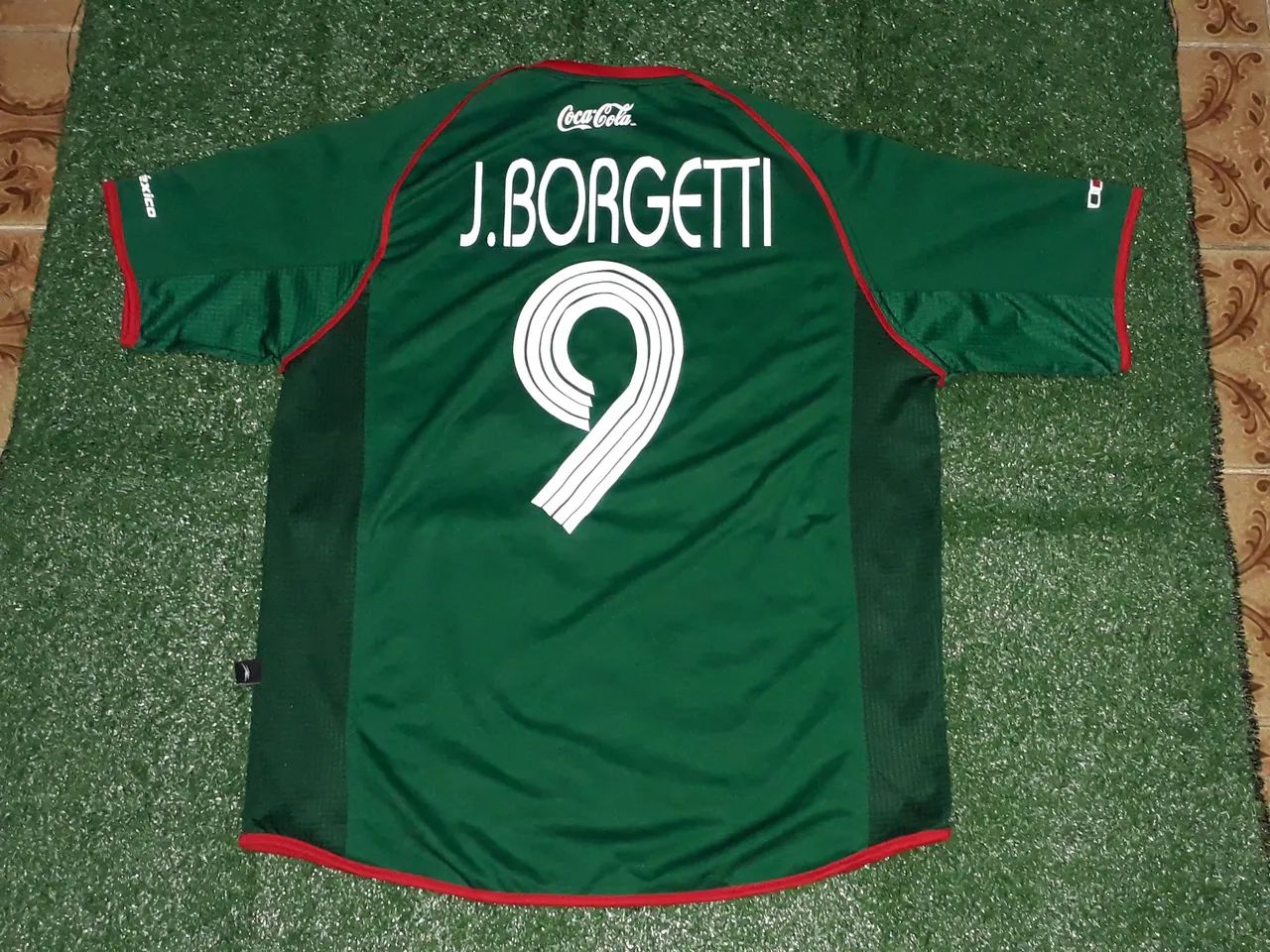 Camisa México 2002 Home N° 9 J. Borgetti - Foto 2