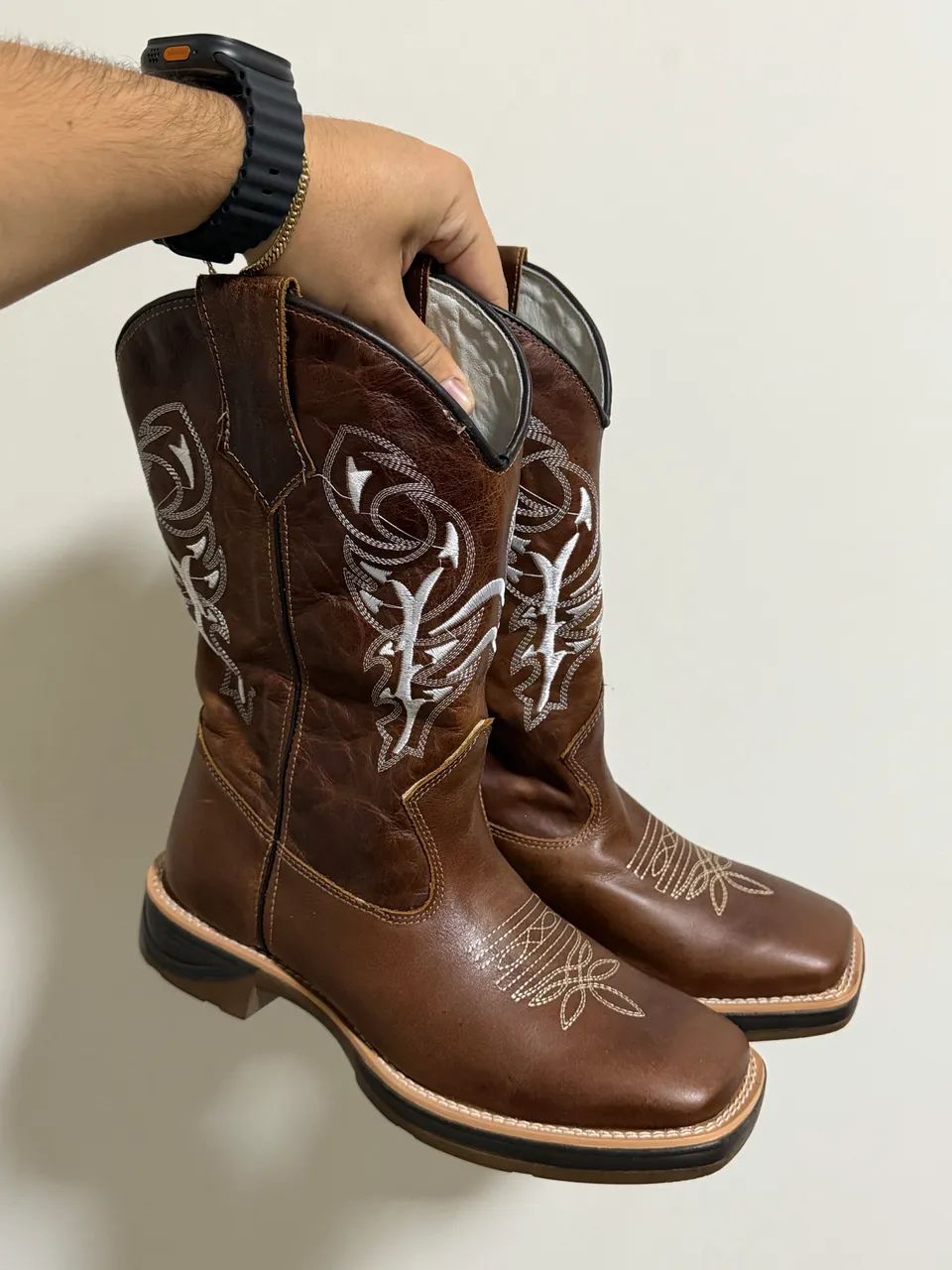 Bota Texana em couro
