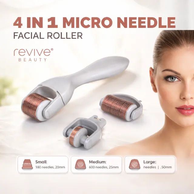 Micro Agulhamento - 4 em 1 Micro Needle Facial Roller  - Foto 4