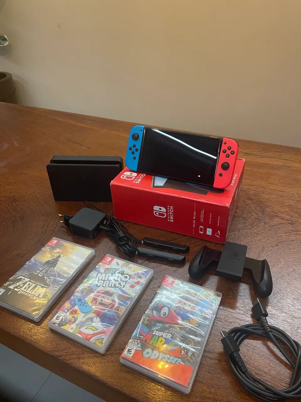 Nintendo Switch OLED - Perfeito Estado | Completo + 3 Jogos + Case - Foto 5