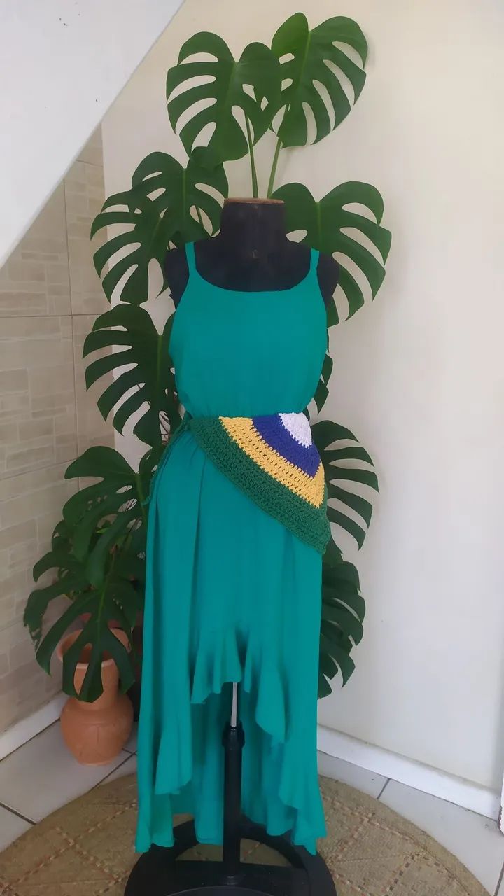 Vestido longo verde Tam P  - Foto 3