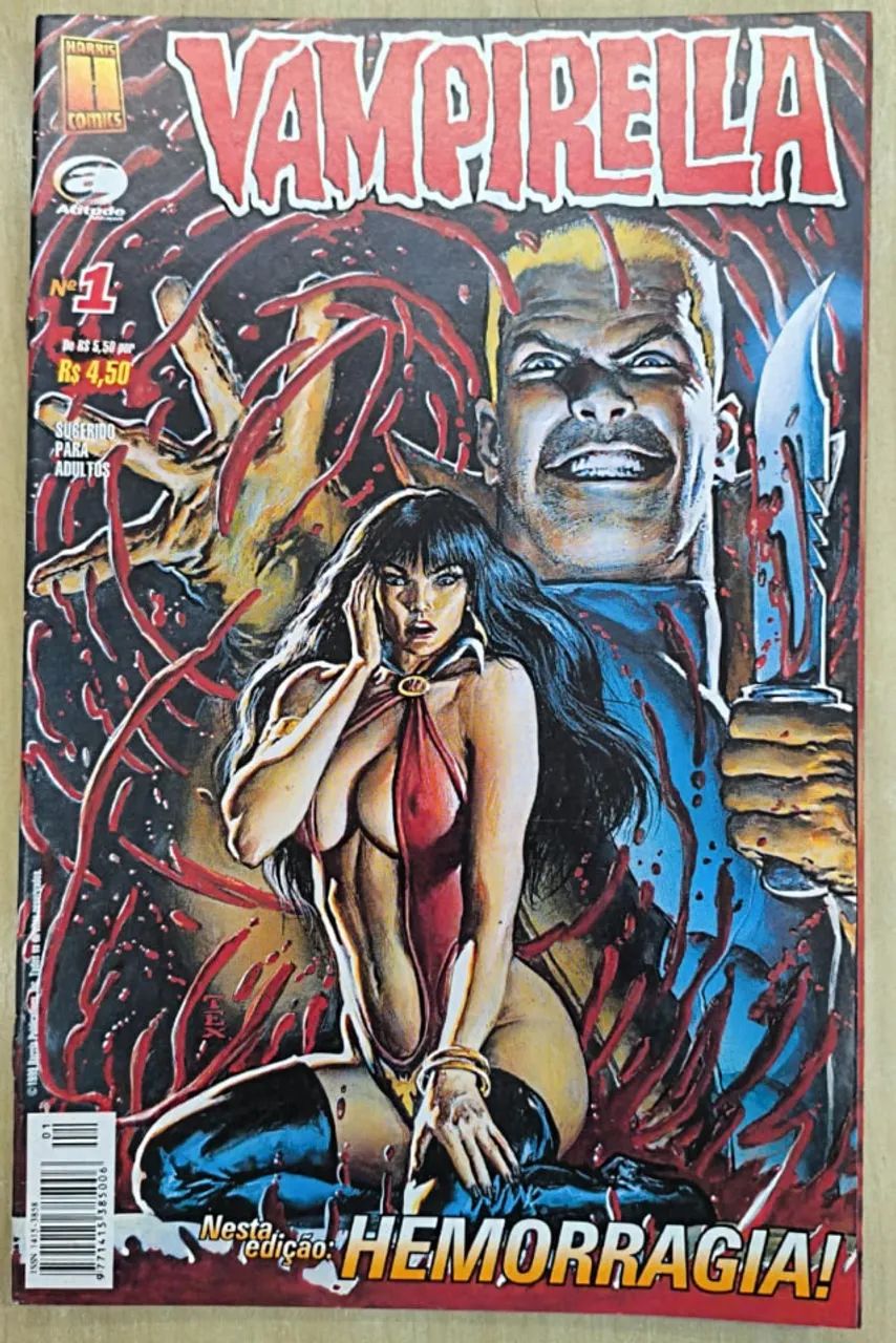 Hq Vampirella - Hemorragia N° 1 - Editora Atitude -1999