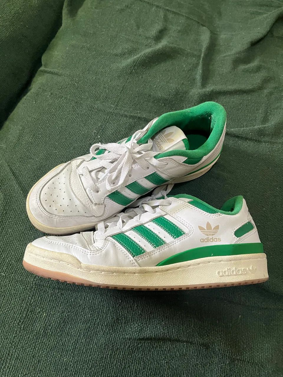 Tênis adidas Fórum Low branco e verde - Foto 3