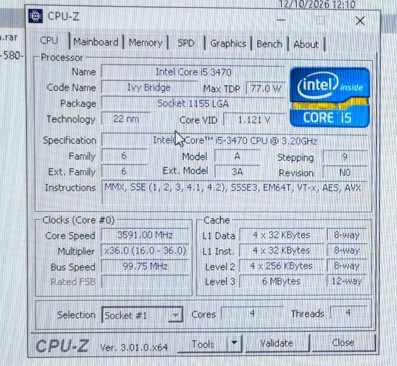 Placa h61, CPU i5 e 16gb ram.