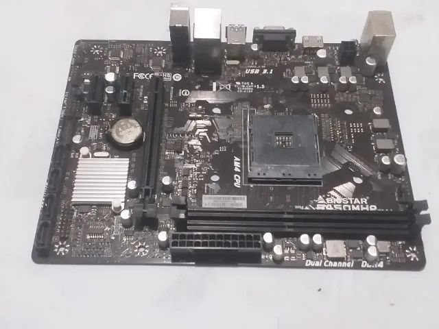 Placa Biostar B450MHP com defeito