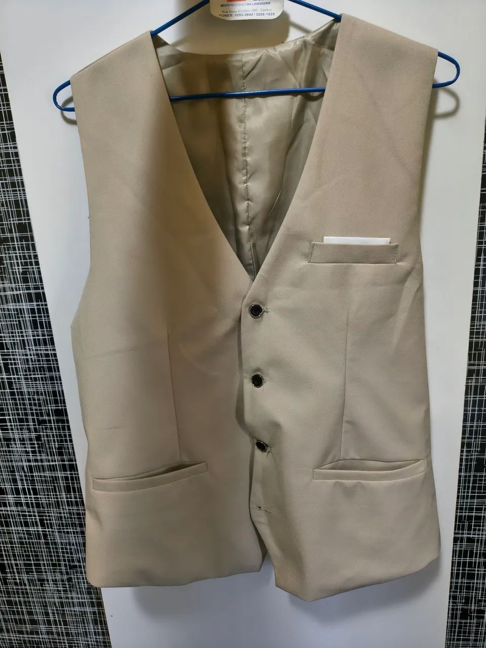 Kit Social Masculino Completo - Terno Bege - Foto 2