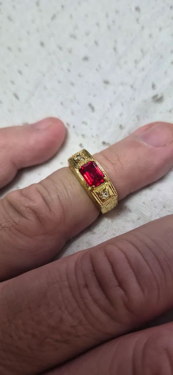 Anel Formatura Direito Advogado com emblemas lex e balança  - Foto 2