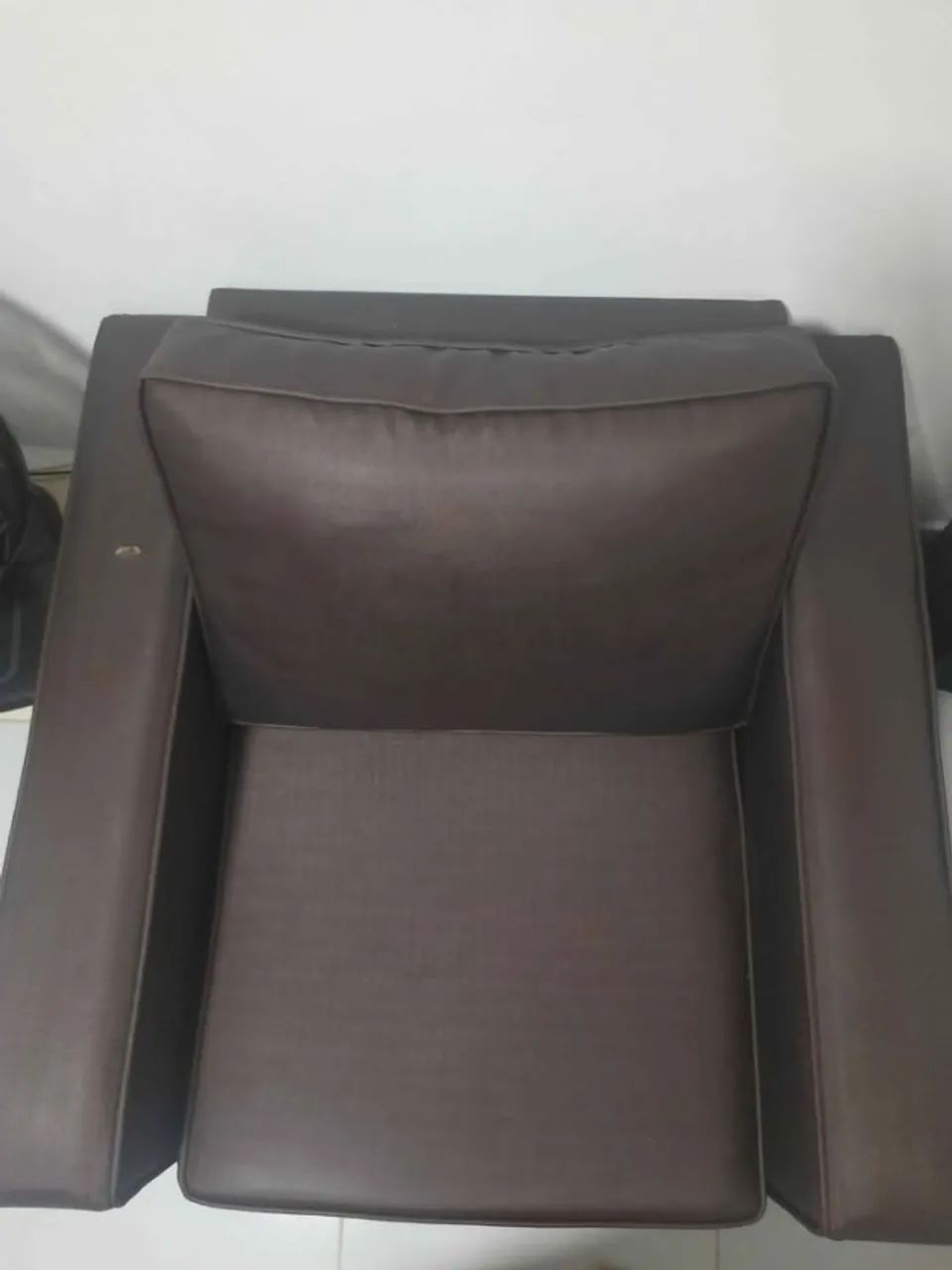 Poltrona Marrom Sintético  - Foto 2