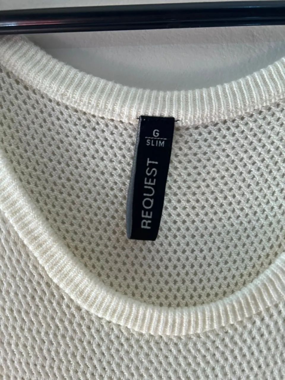 Regata hering request slim fit branca G - Foto 2