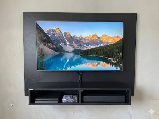 PAINEL PRETO PARA TV ATÉ 50 POLEGADAS/ NOVO/ ENTREGA GRÁTIS 