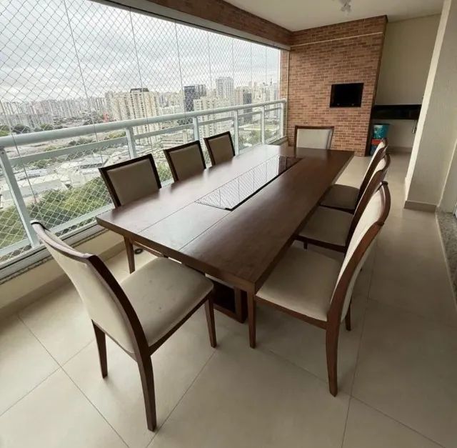 Mesa de Jantar de Madeira 8 lugares - Foto 2