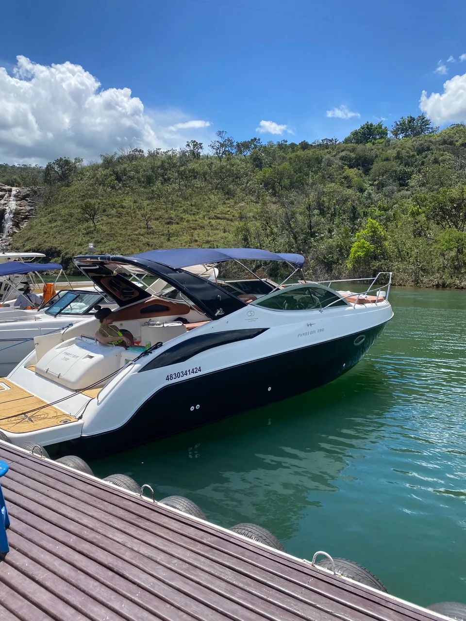 Lancha Phantom 290 - Linda e revisada - Foto 7