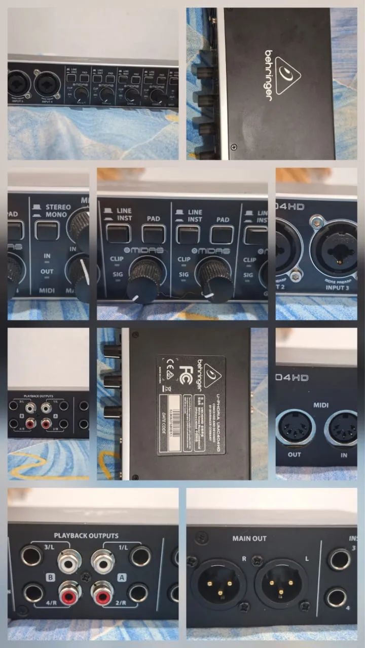 Interface de áudio Behringer U-Phoria UMC404HD        