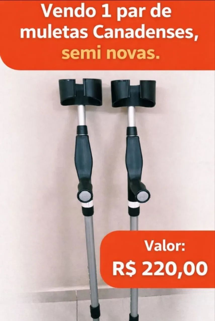 Andador e par de muletas - Foto 2