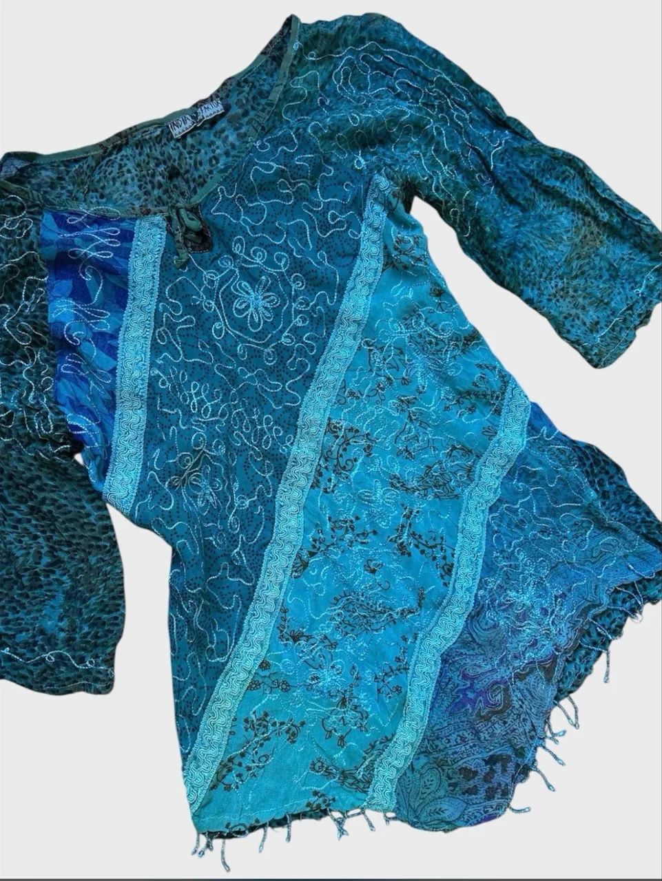 Bata boho de onça azul  - Foto 3