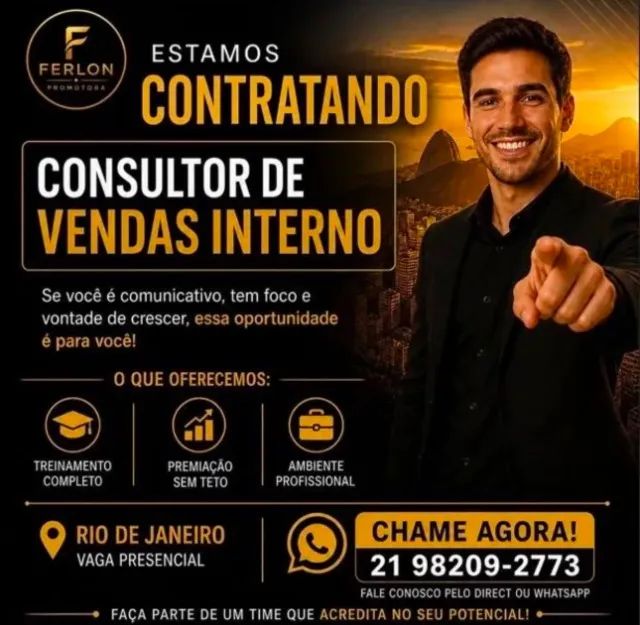 VENDEDO INTERNO - TELEMARKETING - VENDA 