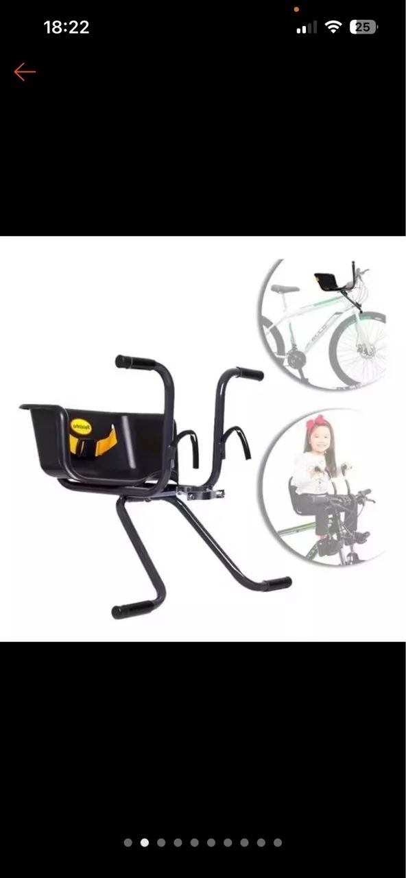 Cadeirinha para bicicleta  - Foto 2