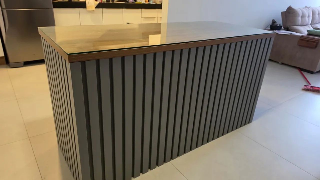 MÓVEL ilha ripada MDF - Foto 4