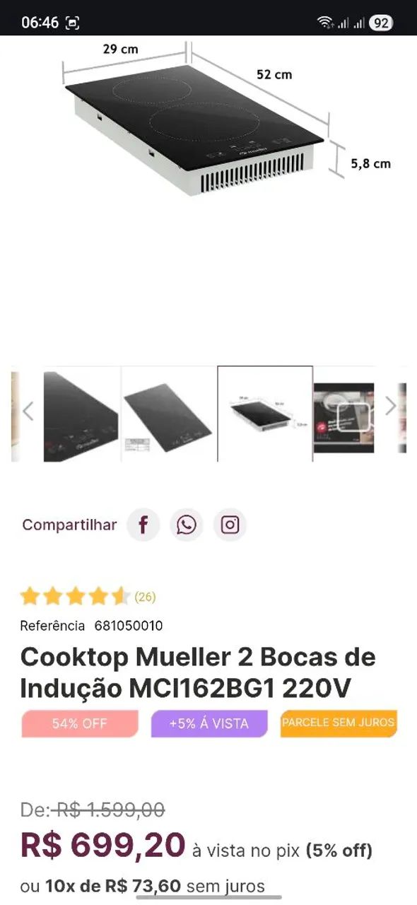 Cooktop de indução  - Foto 3