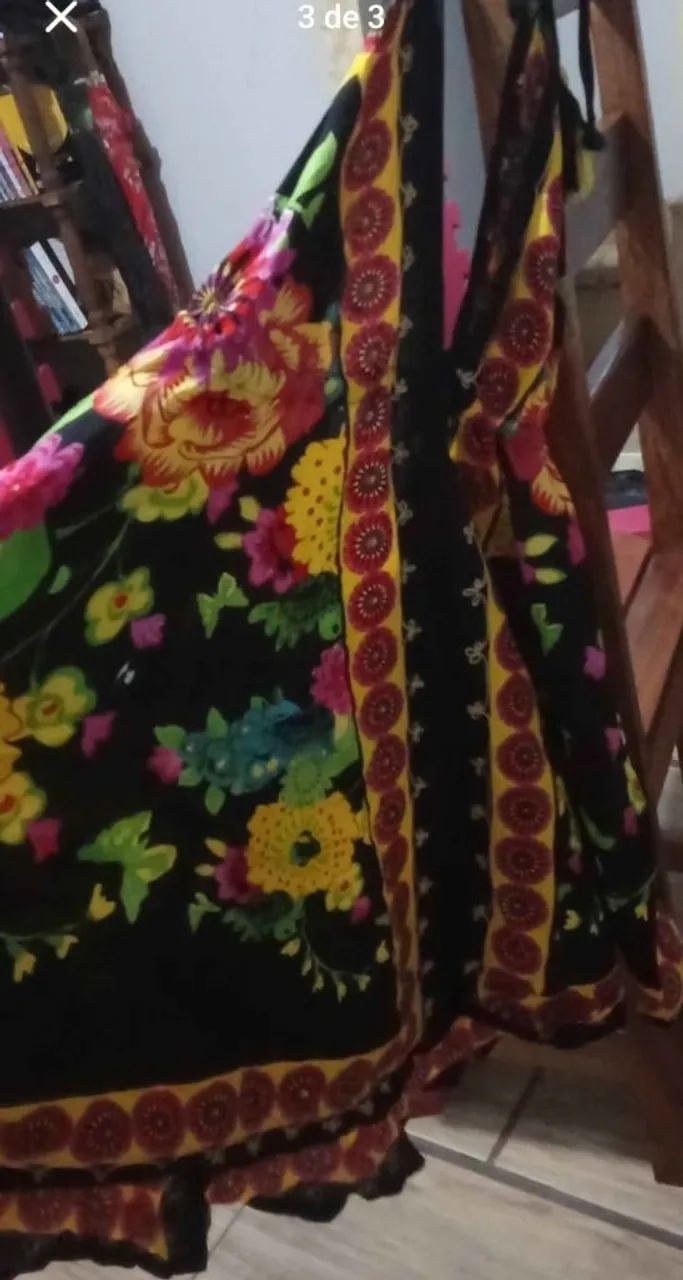 Vestido indiano florido  - Foto 2