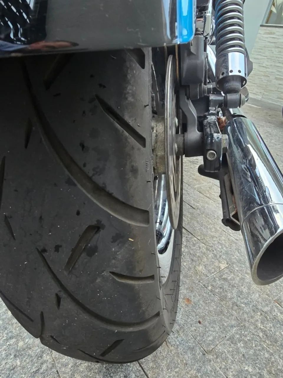 VENDO HARLÃO. FXDC - DYNA SUPER GLIDE CUSTOM AZUL 2011 - Foto 4
