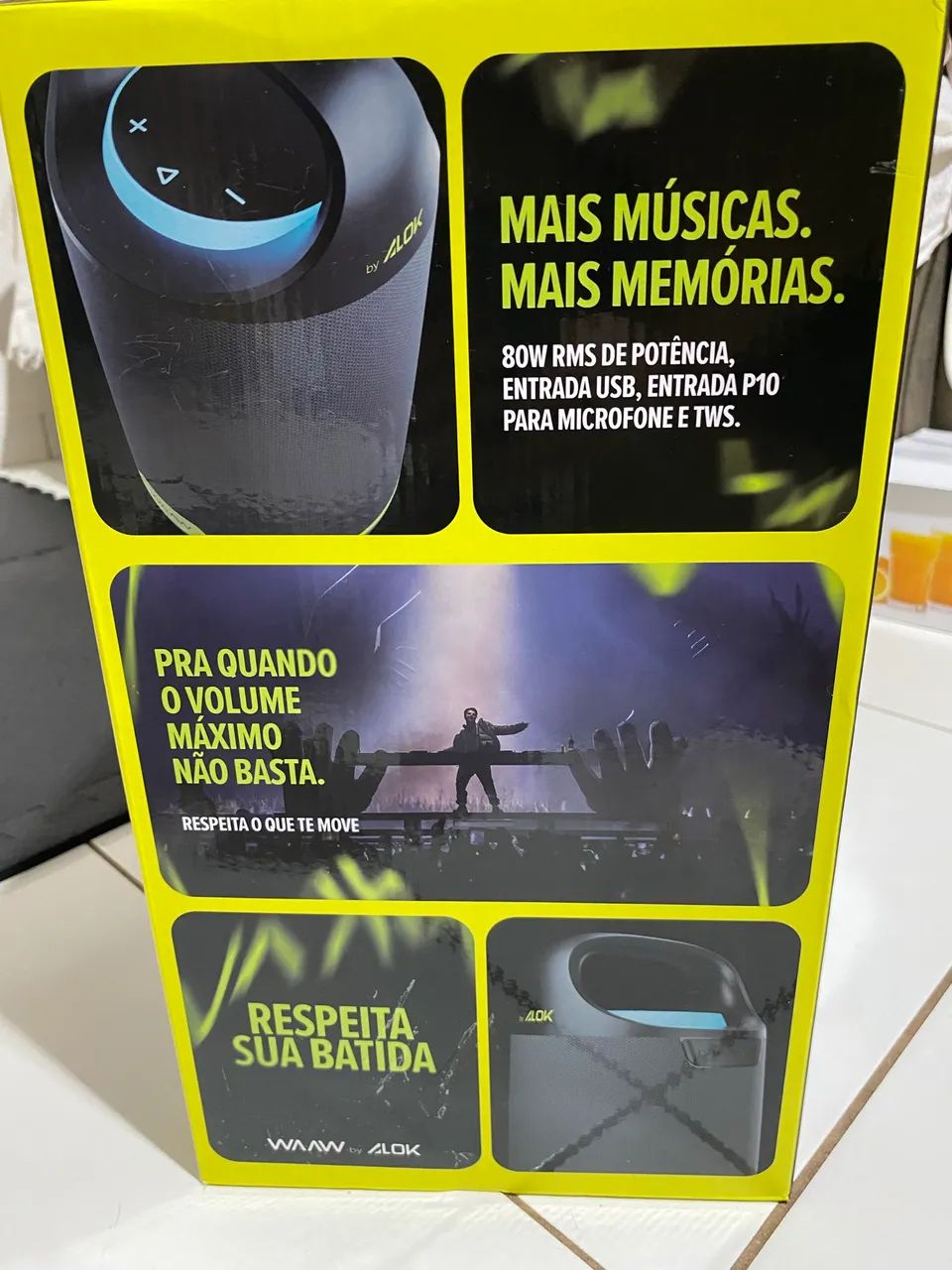 Vendo Caixa de Som Waaw Alok- NOVA - Foto 3