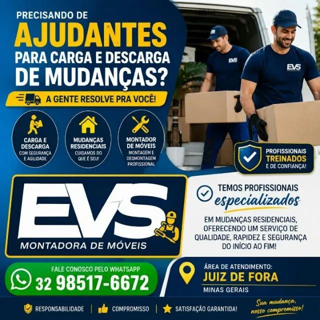 Ajudantes de carga e descarga de mudanças 