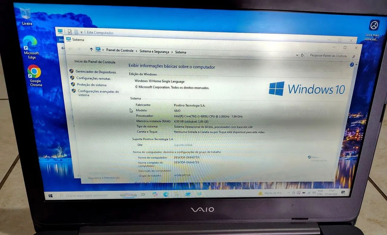 NOTEBOOK VAIO 