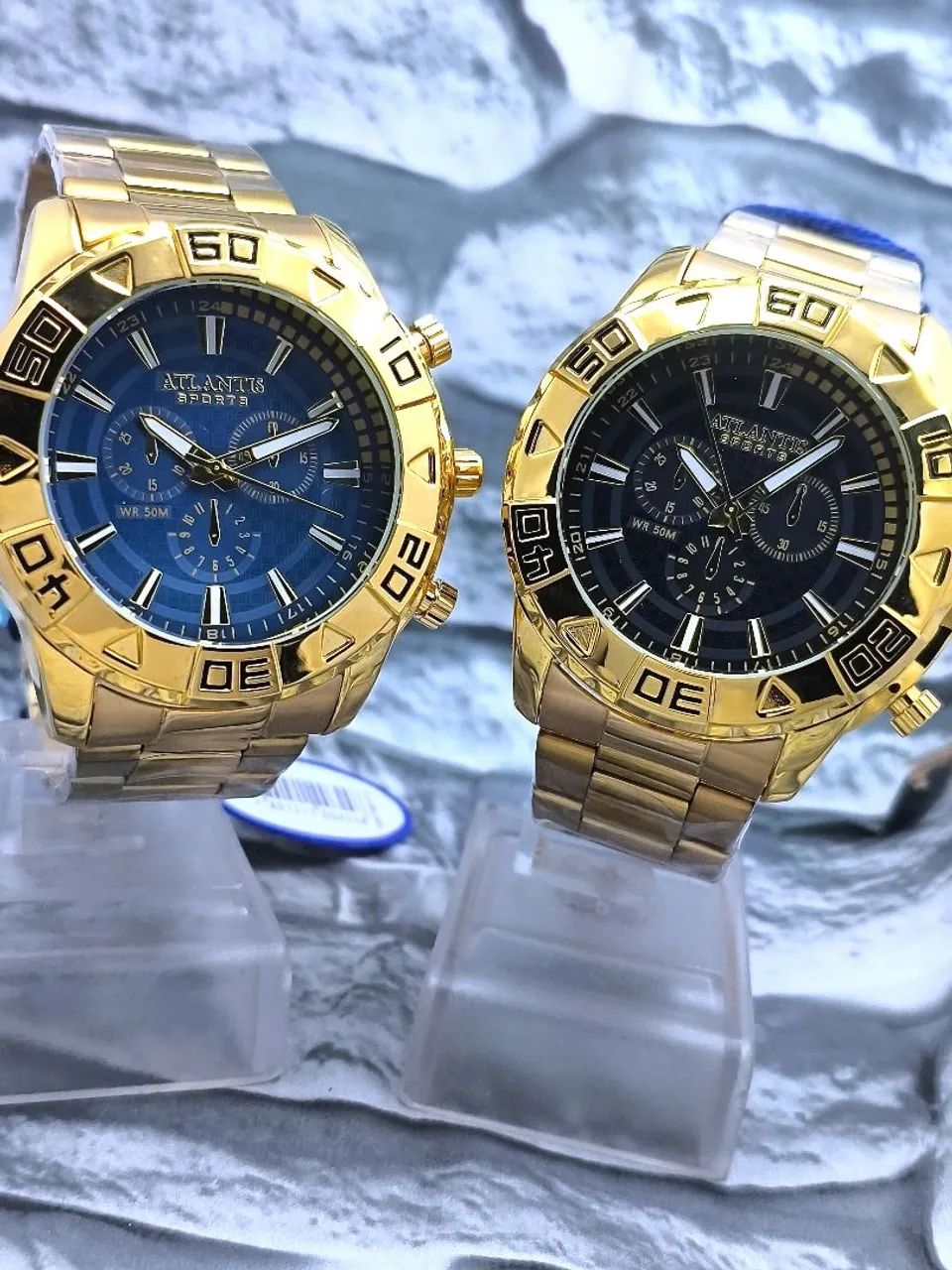 Relógio dourado luxo prova d'água oferta  - Foto 3