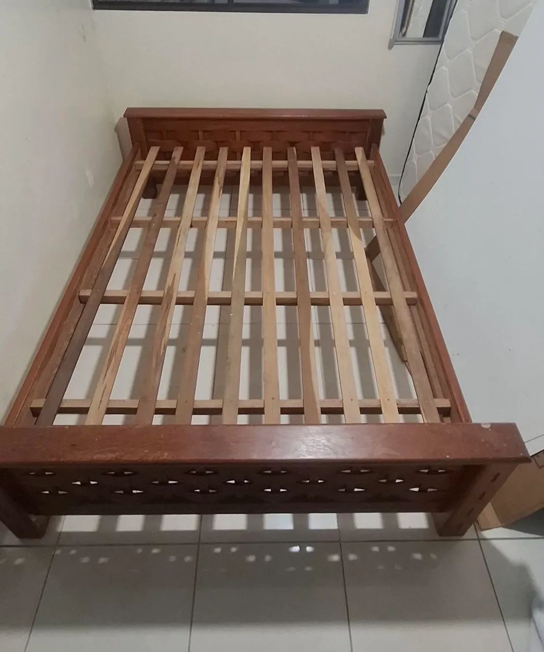 CAMA CASAL MADEIRA DE GRAVATA  - Foto 3