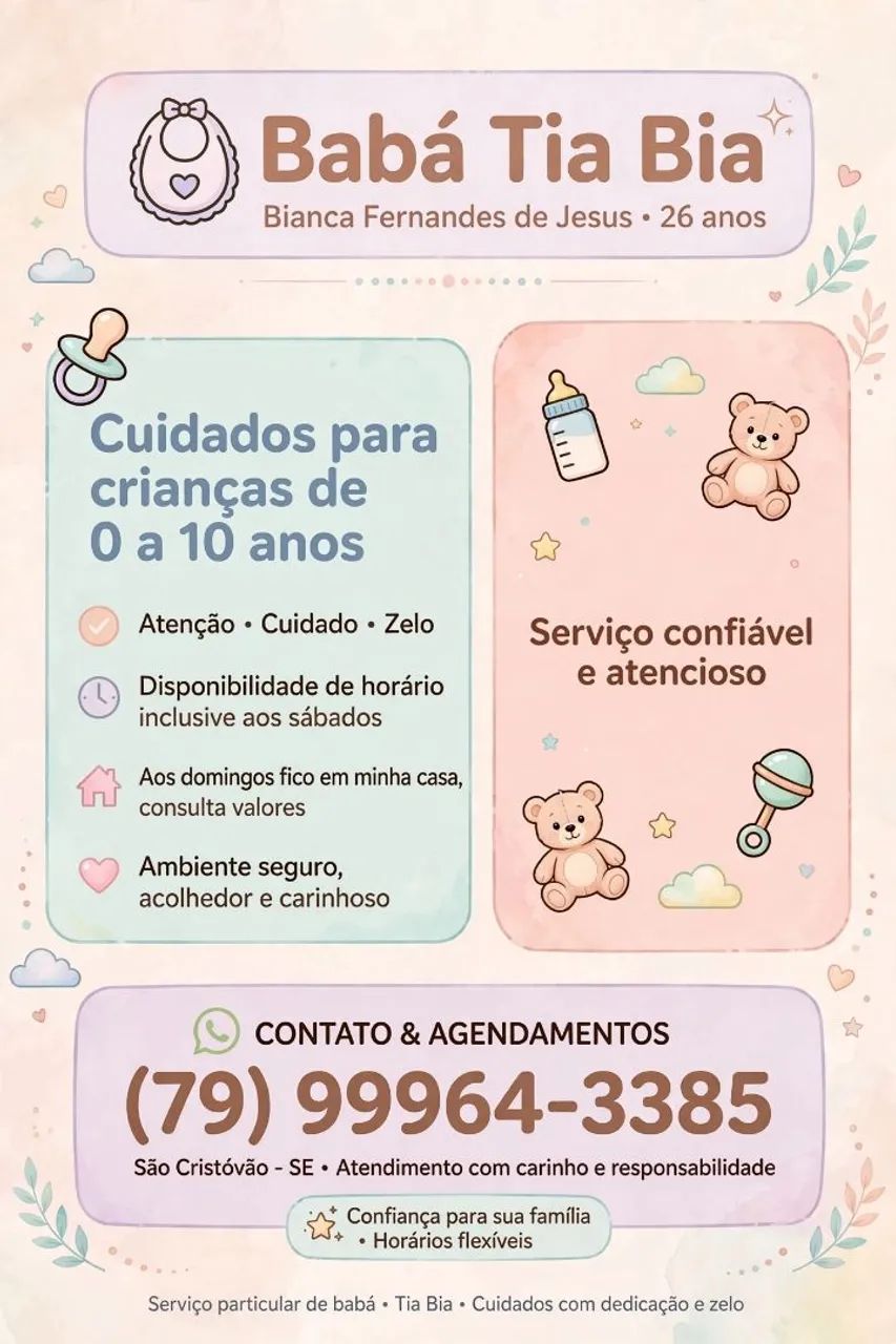 Serviços babá 