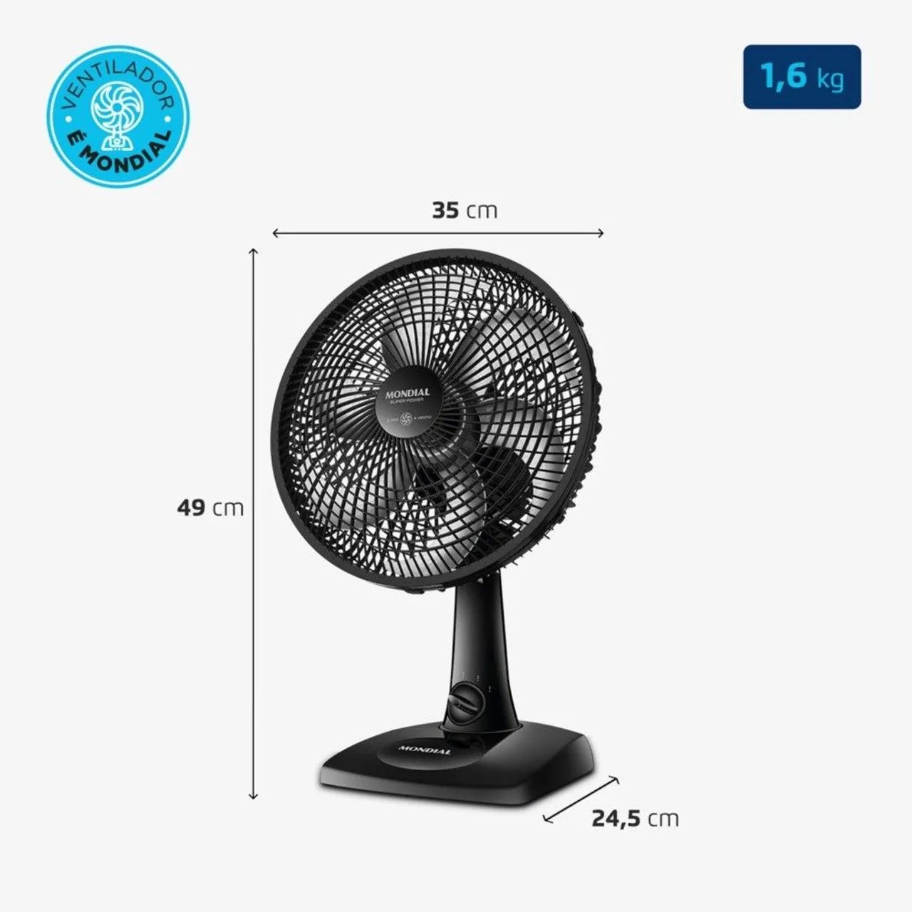 Ventilador de mesa 6 Pás com 3 velocidades.  - Foto 6